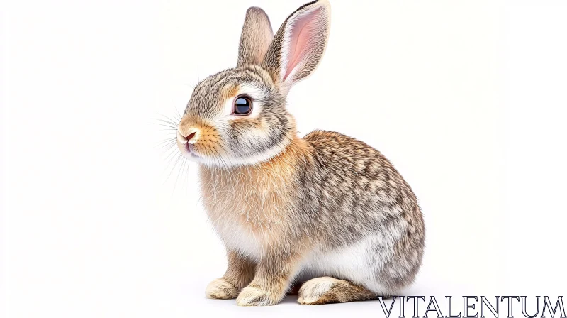 Charming Rabbit Portrait AI Image