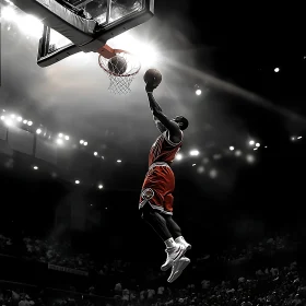 Mid-Air Basketball Shot
