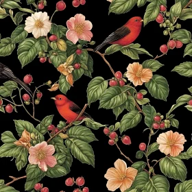 Birds and Blossoms Darkly Delightful