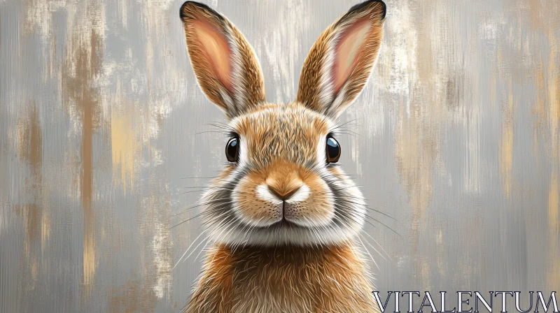 AI ART Illustrated Rabbit in Abstract Style