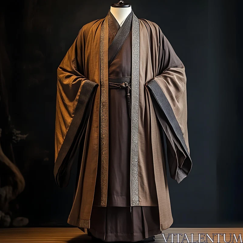 AI ART Classic Asian-Inspired Robe on Display