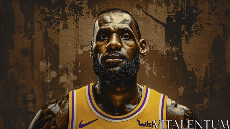 AI ART LeBron James Lakers Art