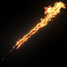 Fiery Sword Illustration