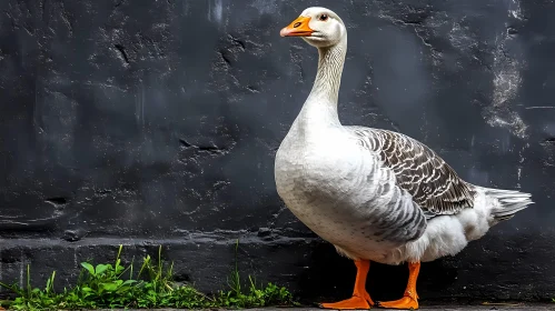 Majestic Goose in Urban Setting