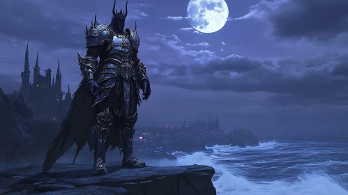 Armored Knight on Cliffside