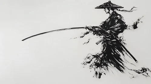 Warrior with Sword Art