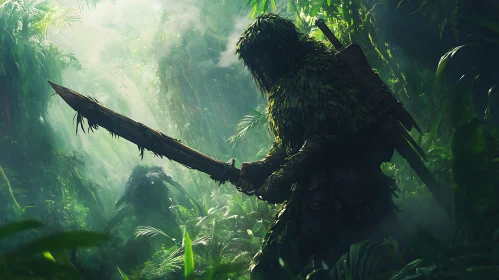 Jungle Warrior with Sword