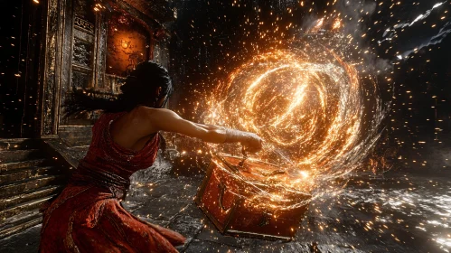 Magical Chest Unleashes Golden Sparks