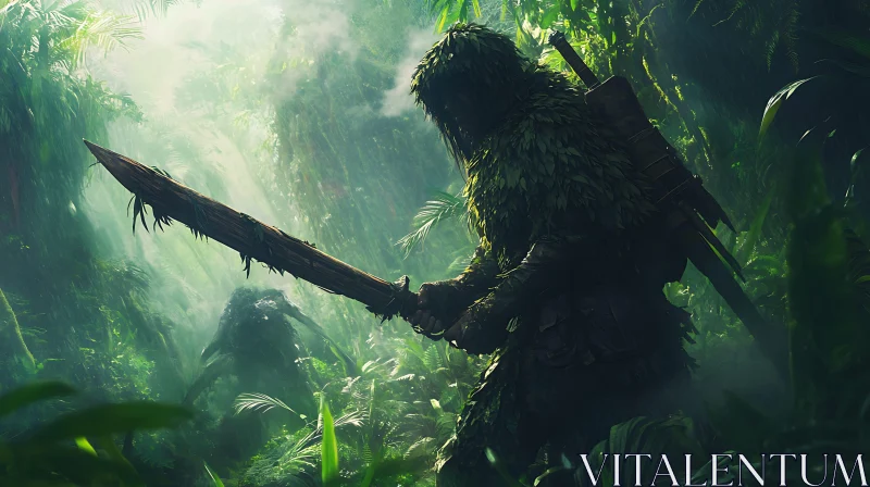 Jungle Warrior with Sword
