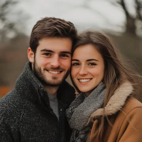 Happy Couple Portrait with Affection
