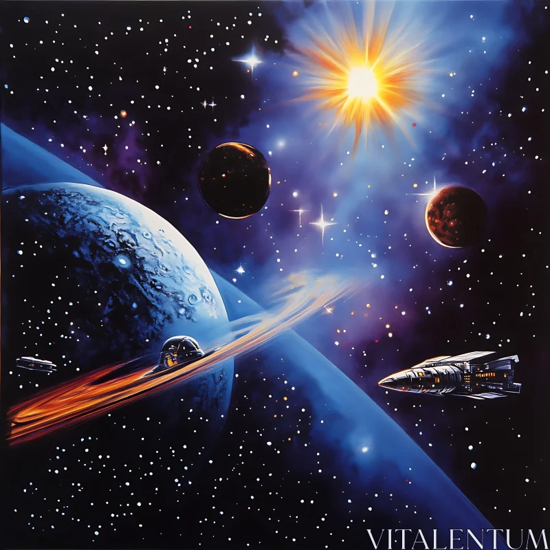 Celestial Dance of Planets and Stars
