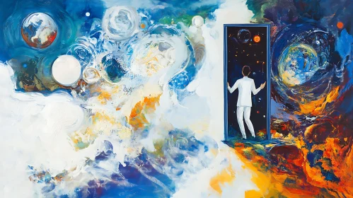 Abstract Space Portal Artwork