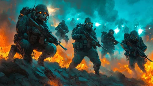 Masked Warriors Advancing
