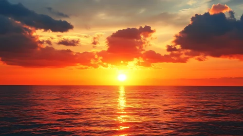Tranquil Sunset Over the Sea