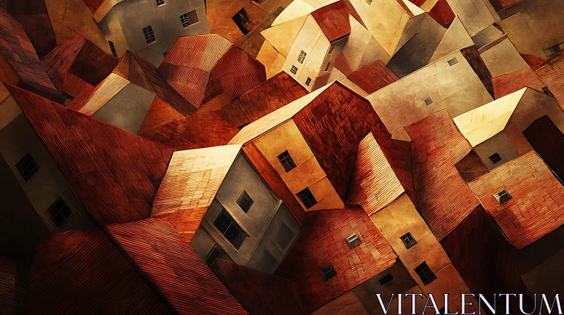 Abstract Rooftop View