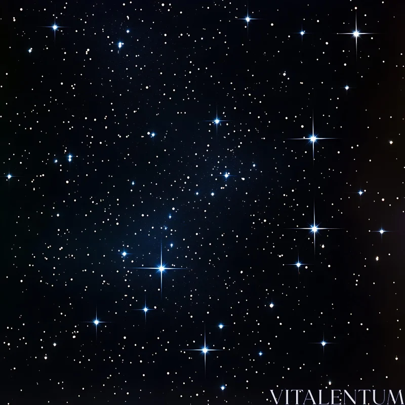Cosmic Starfield: A Night Sky Dream