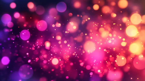 Abstract Bokeh Spheres of Light