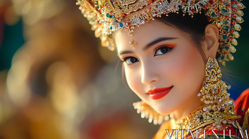 Portrait of Woman with Jewelry