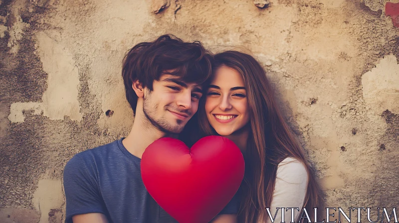 Romantic Embrace: A Couple's Heartfelt Moment