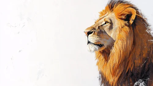 Regal Lion Painting