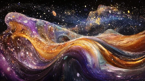 Celestial Abstract Painting