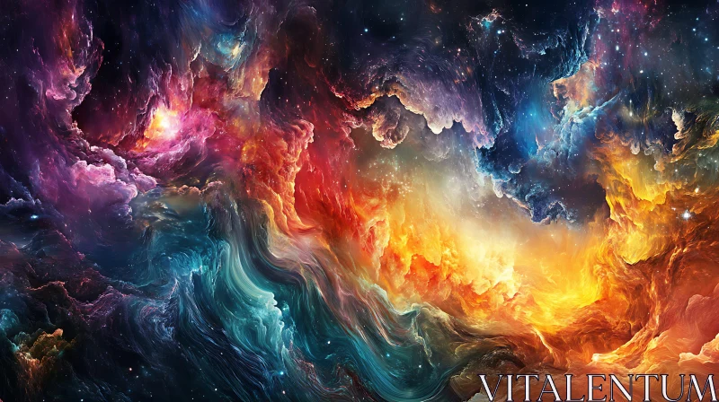 Abstract Cosmic Clouds with Stars