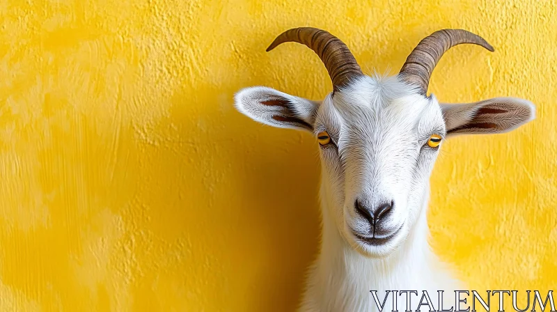 Goat on Yellow