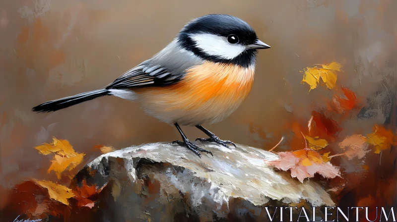 Charming Autumn Bird Portrait