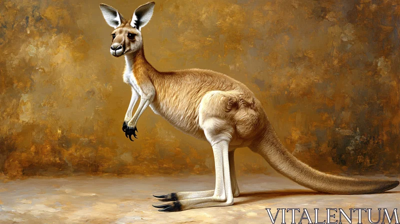 Artistic Kangaroo Portrait