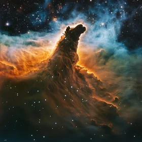 Cosmic Tower Nebula Stardust
