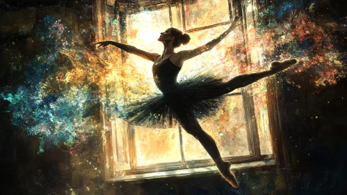 Ballerina's Leap: A Dance of Light
