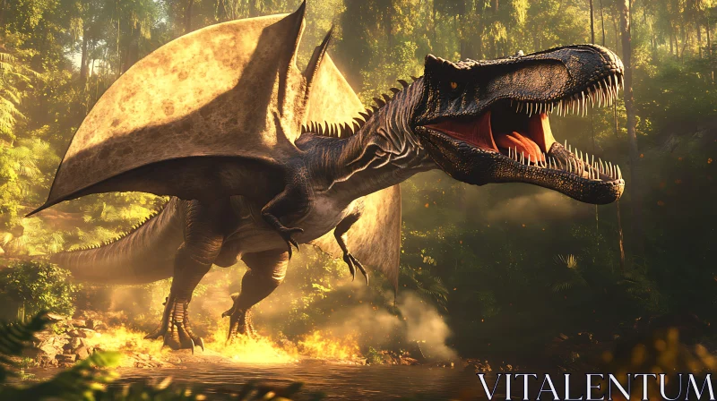 Fantasy Dinosaur in Jungle