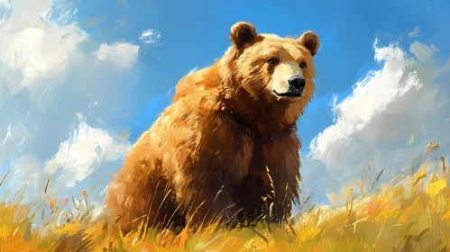 Majestic Bear in Natural Setting