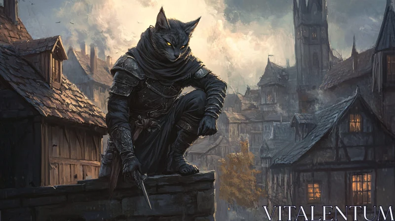 Feline Warrior in Old Town Ambush