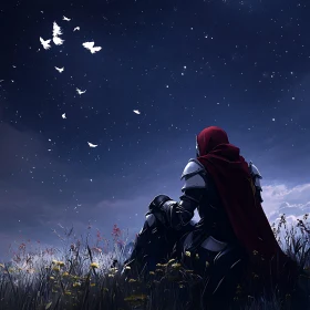 Night Watcher in the Meadow