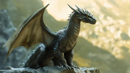Dragon on Mountain Peak