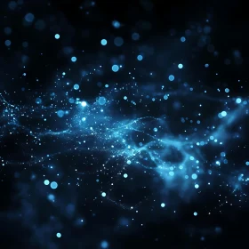 Celestial Blue Particle Illumination