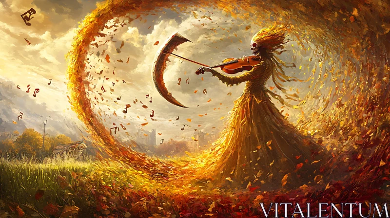 Golden Muse: Violin Serenade in Autumn