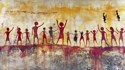 Primitive Figures Painting