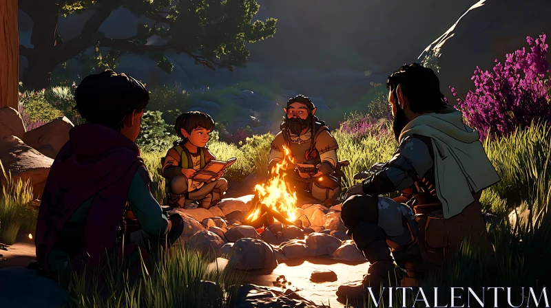 Campfire Tales in the Enchanted Forest