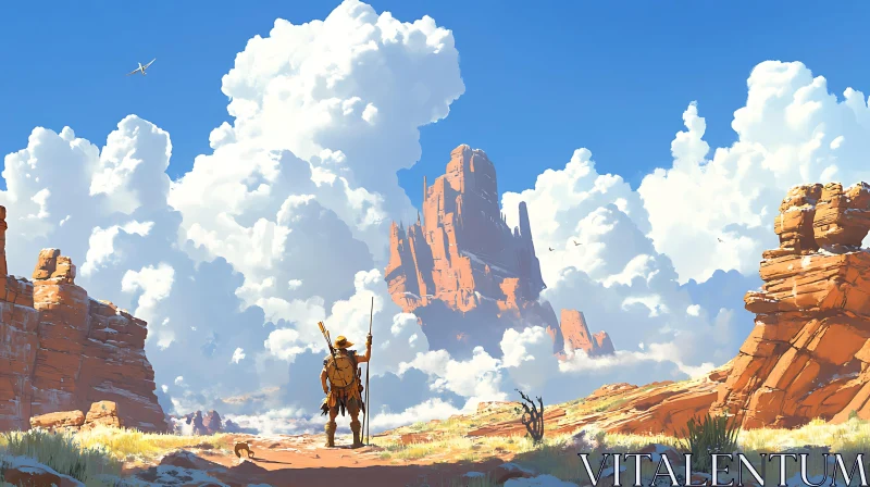 Majestic Desert Vista Art