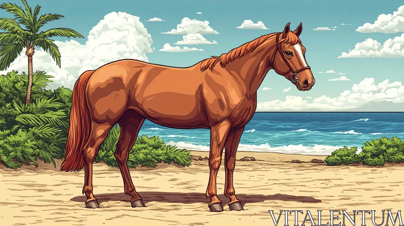 Horse by the Sea