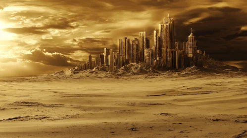 Desert City Skyline