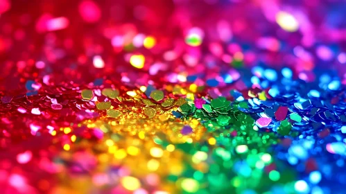 Colorful Glitter Shimmer Art
