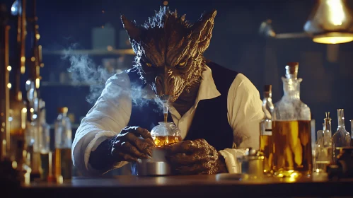 Mysterious Creature at the Bar