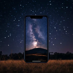 Starry Night on Mobile Device