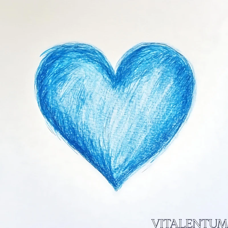 Blue Heart Symbol Love Art