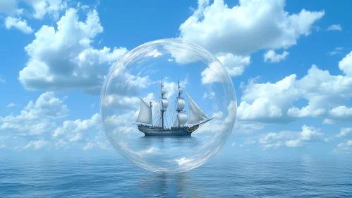 Sailing Ship in a Bubble