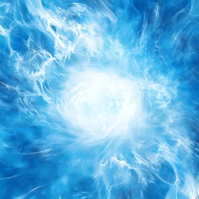 Swirling Light and Form Abstract Design