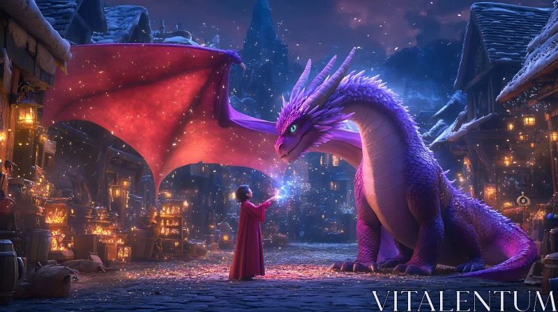 Magical Friendship: Girl and Dragon